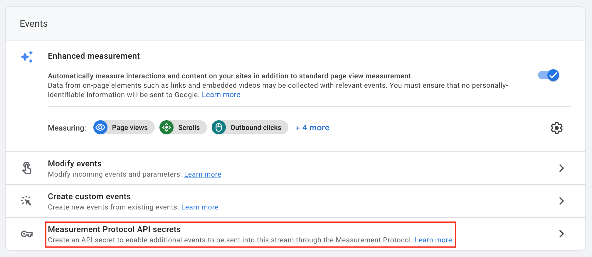 Measurement protocol Measurement protocol