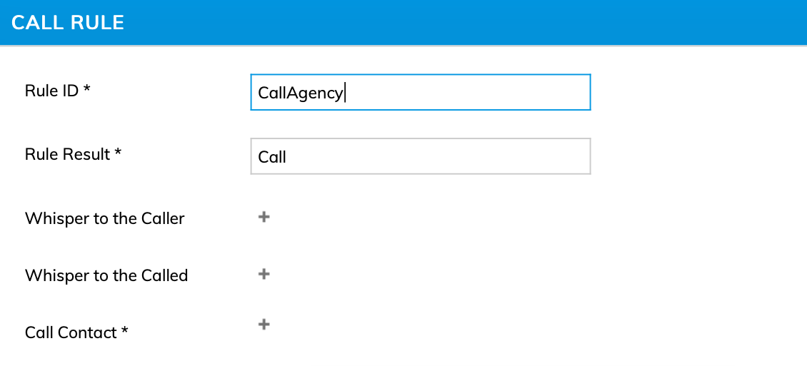 Call rule name Call rule name